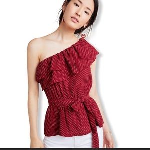 NWT ANTHROPOLOGIE MAEVE RITA ONE SHOULDER TOP